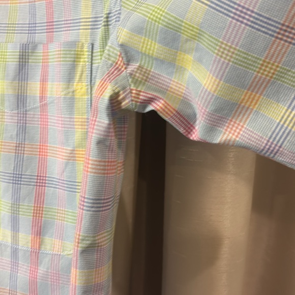 Alan Flusser Pastel Plaid Button Down Shirt - Picture 5 of 7